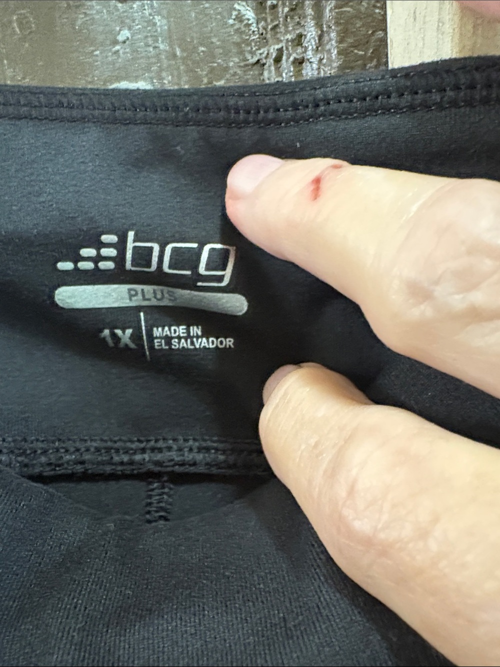BCG 1x plus size biker shorts - Picture 2 of 5